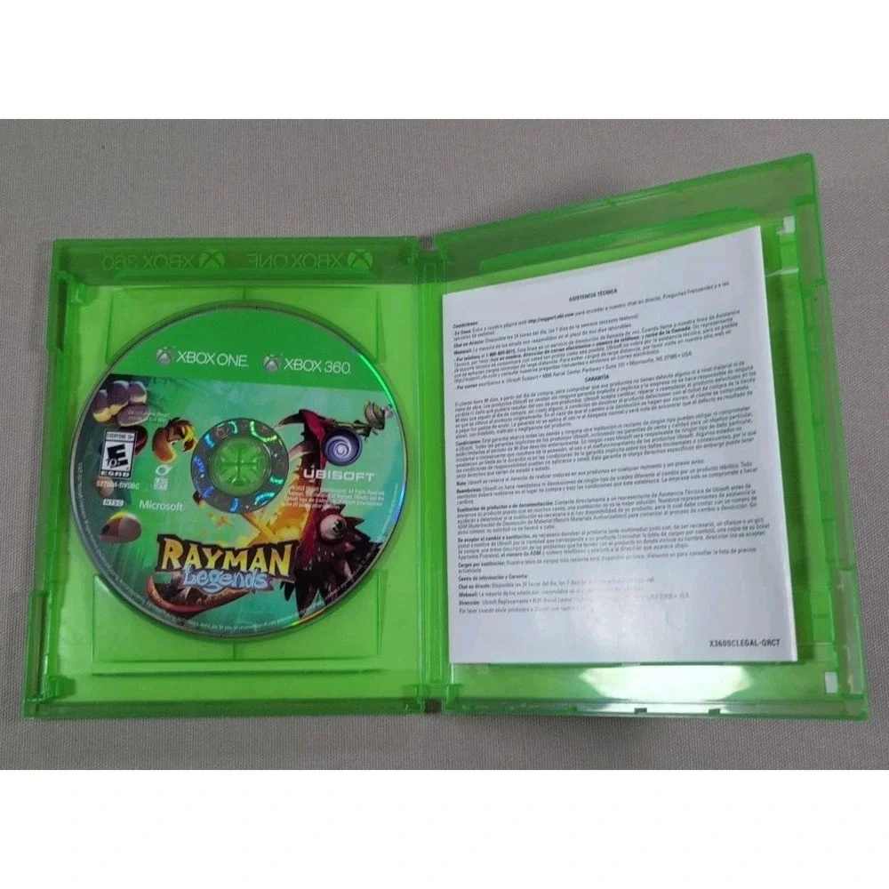 Ubisoft Rayman Legends Xbox 360 Xbox One Video Game No Manual Tested